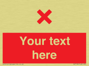 Custom red background, red cross sign